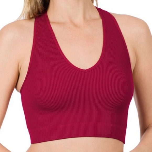 🌸On the Go🌸 Racerback Crop Top - Picture 2 of 2